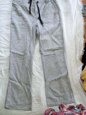 INC International Concepts Black and White Striped Pants